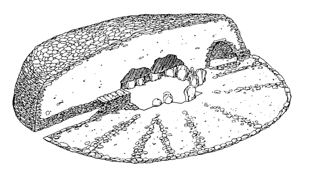 Croquis cairn coupe